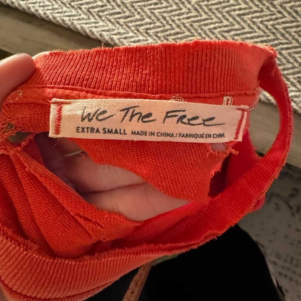 We The Free Distressed Coral Tee - Picture 3 of 8